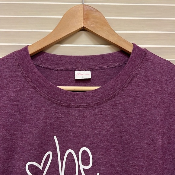 "Be Kind" Tee Shirt in Purple, Size Small, GUC - Picture 5 of 13